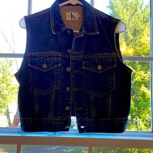Calvin Klein denim vest size medium